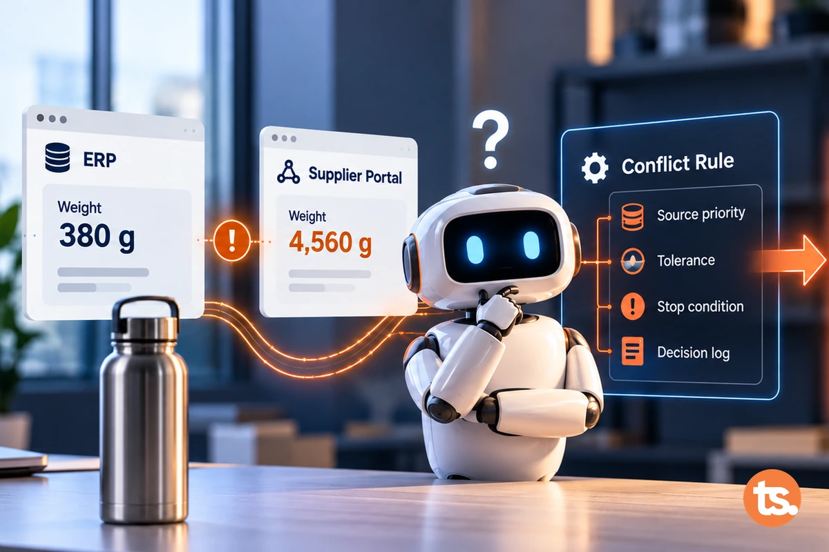 What an AI Agent Does With Conflicting Master Data